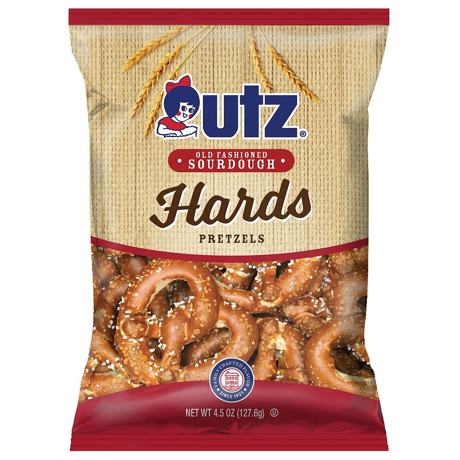 Utz Hard Sourdough Pretzels 4.5 oz 14 ct