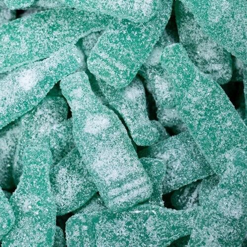 Grahns Swedish Sour FRUIT Soda Gummy Candy Bottles  7 lbs