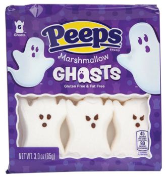 Peeps Halloween Marshmallow Candy Ghosts 3oz 12ct
