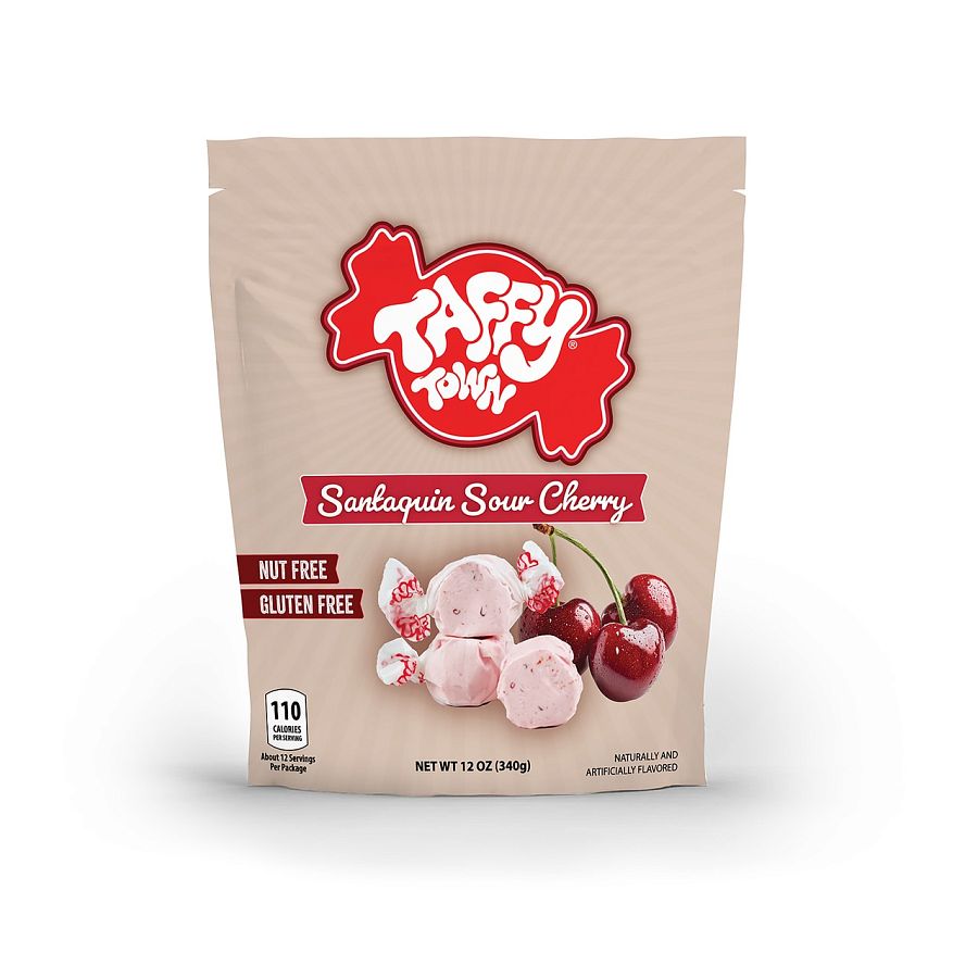 Taffy Town Limited Edition Salt Water Taffy Santaquin Sour Cherry 12oz 8 Pack