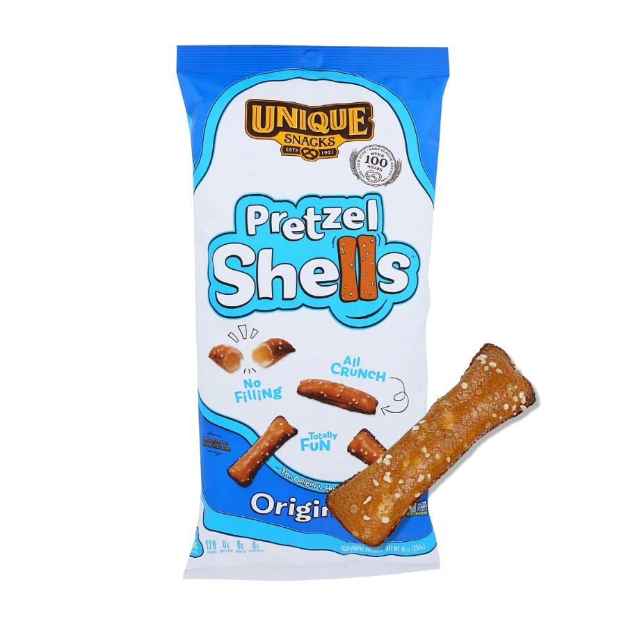 Unique Snacks SHELLS Pretzels 10 oz 12 ct
