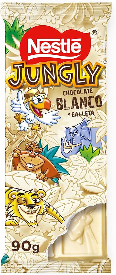Nestle Spain Jungly White Chocolate Crunch Bar 3.17 oz 5 ct
