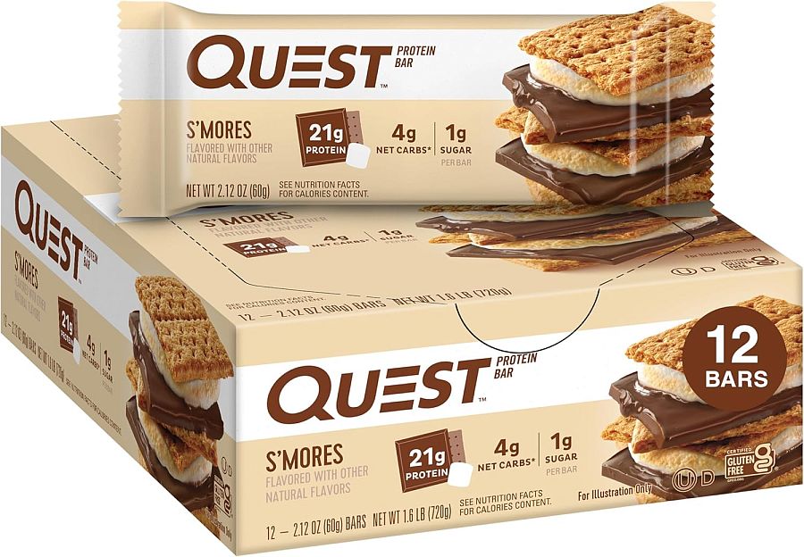 Quest Protein Bar S'Mores Smores 12 ct