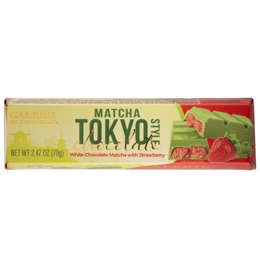 Tokyo Style Matcha & Strawberry Chocolate Bar 2.1oz 6 Pack