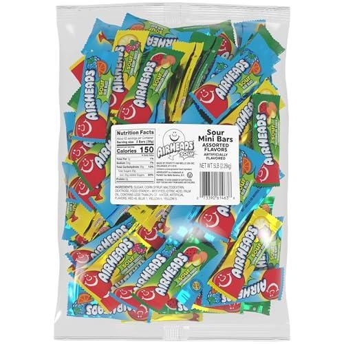 Airheads Mini Sour Bars Assorted Flavors 5 Pound Bag Bulk