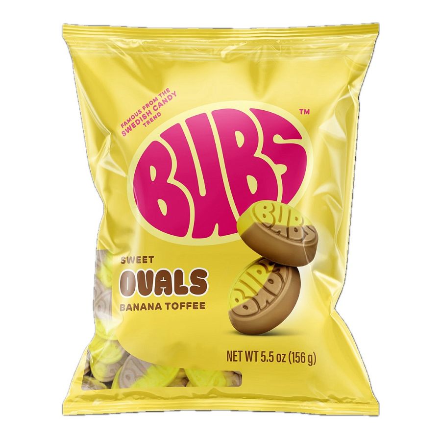 Bubs Sweet Oval Banana Toffee Swedish Gummies 5.5 oz 8 ct
