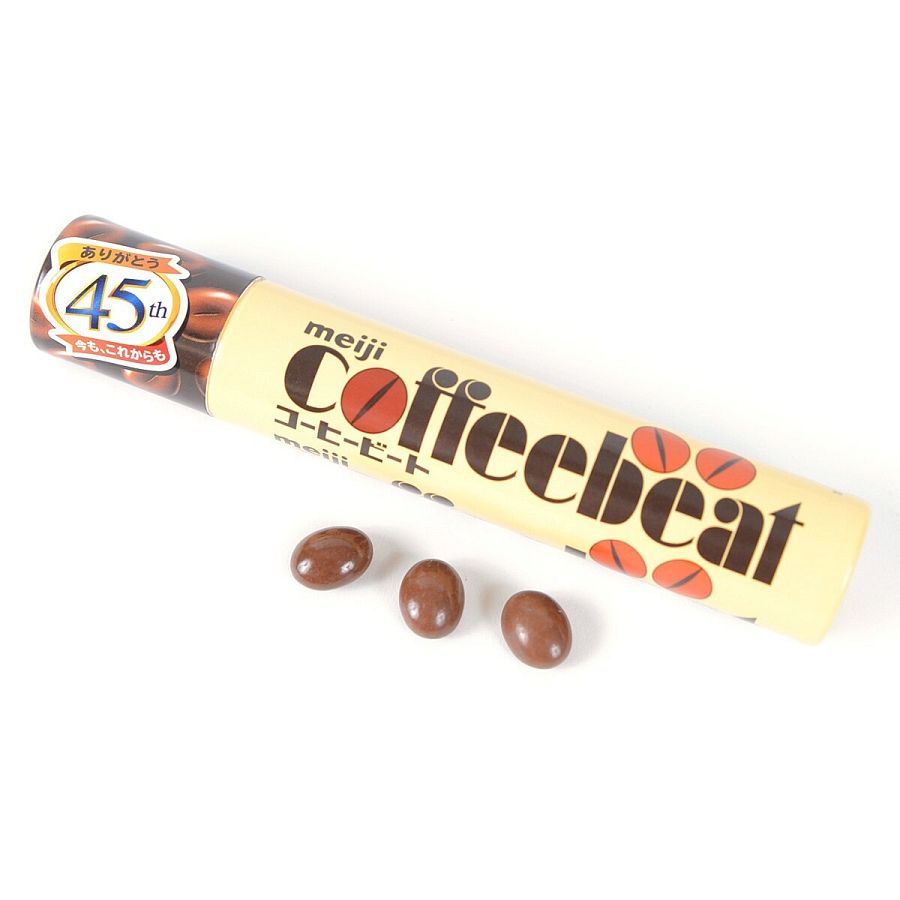Meiji Japan JUMBO Coffeebeat Chocolate Tube 105g 8ct Tray