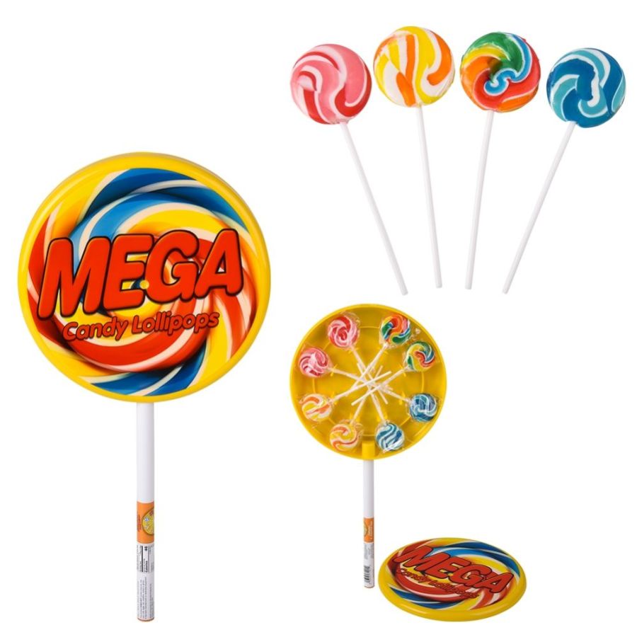 Mega Giant Swirlee Candy Lollipop 15.75" x 8"