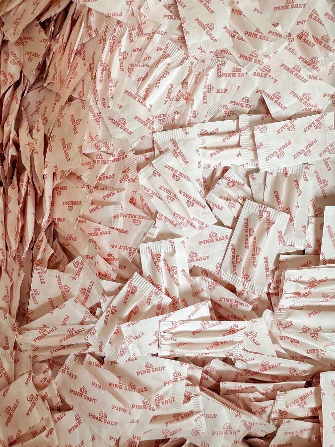 3000 Himalayan Pink Salt Packets 4.6 lb Bulk Box