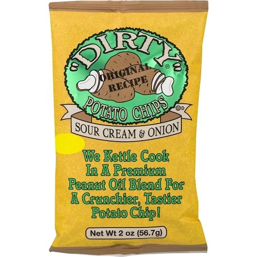 Dirty Kettle Potato Chips Sour Cream Onion 2oz 24 ct