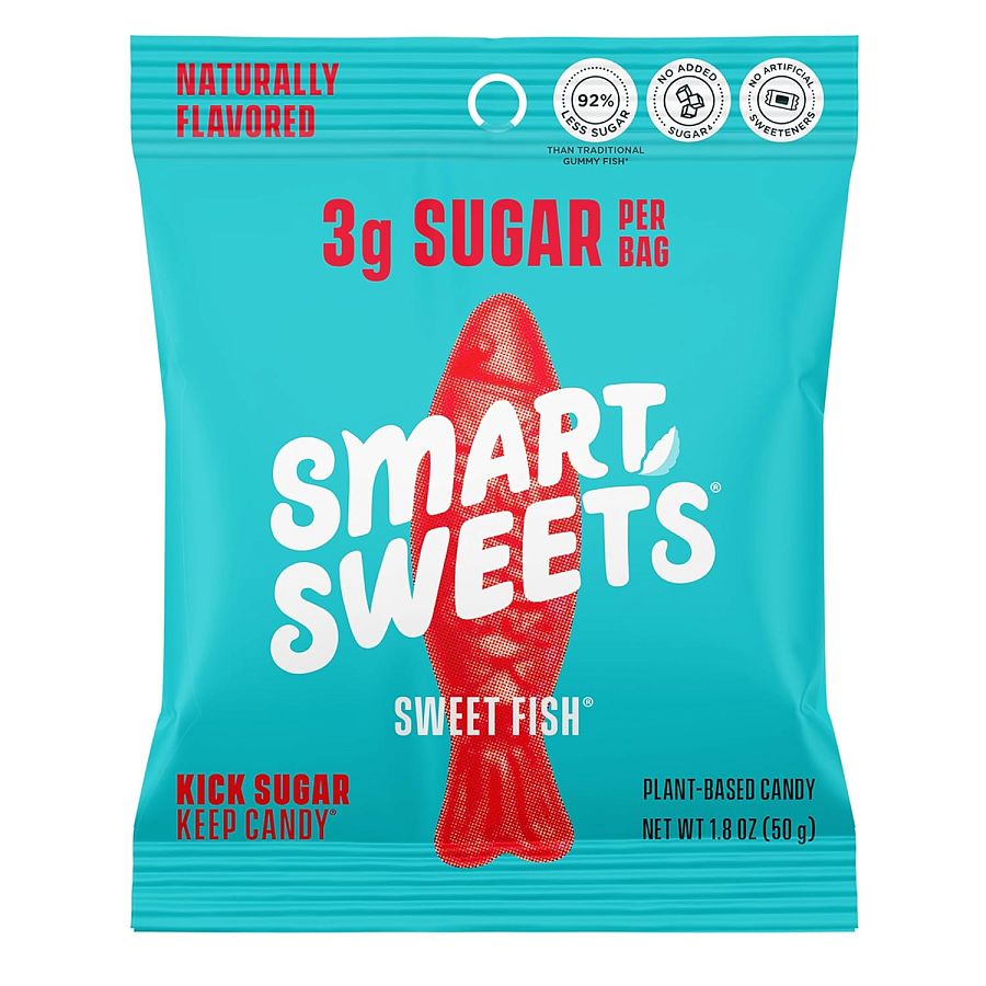 SmartSweets Red Fish Low Sugar Gummy 1.8 oz 12 ct