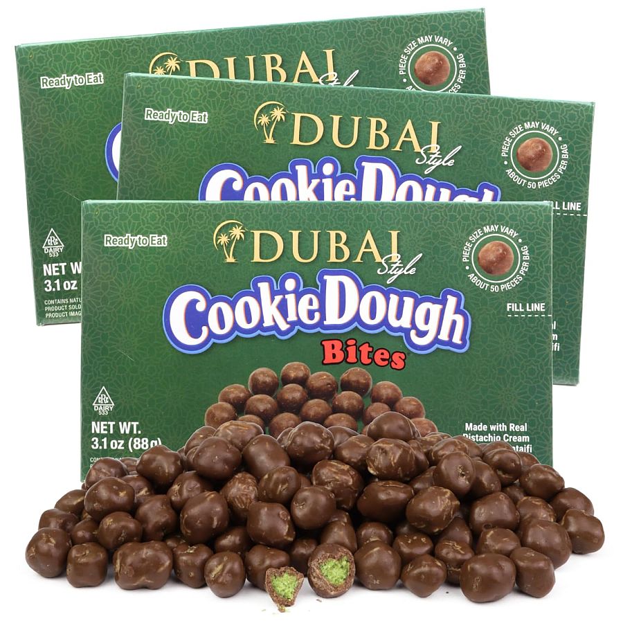 Taste Nature Dubai Chocolate Cookie Dough Bites Theater 2.1 oz 12ct