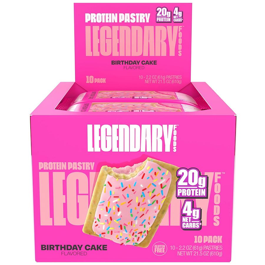 Legendary Protein Pastry Keto Strawberry 10 ct Tray