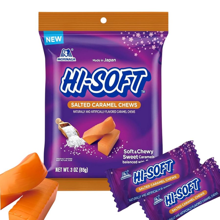 Hi-Soft Chew Salted Caramel Chew Candy 3 oz 6 ct Tray