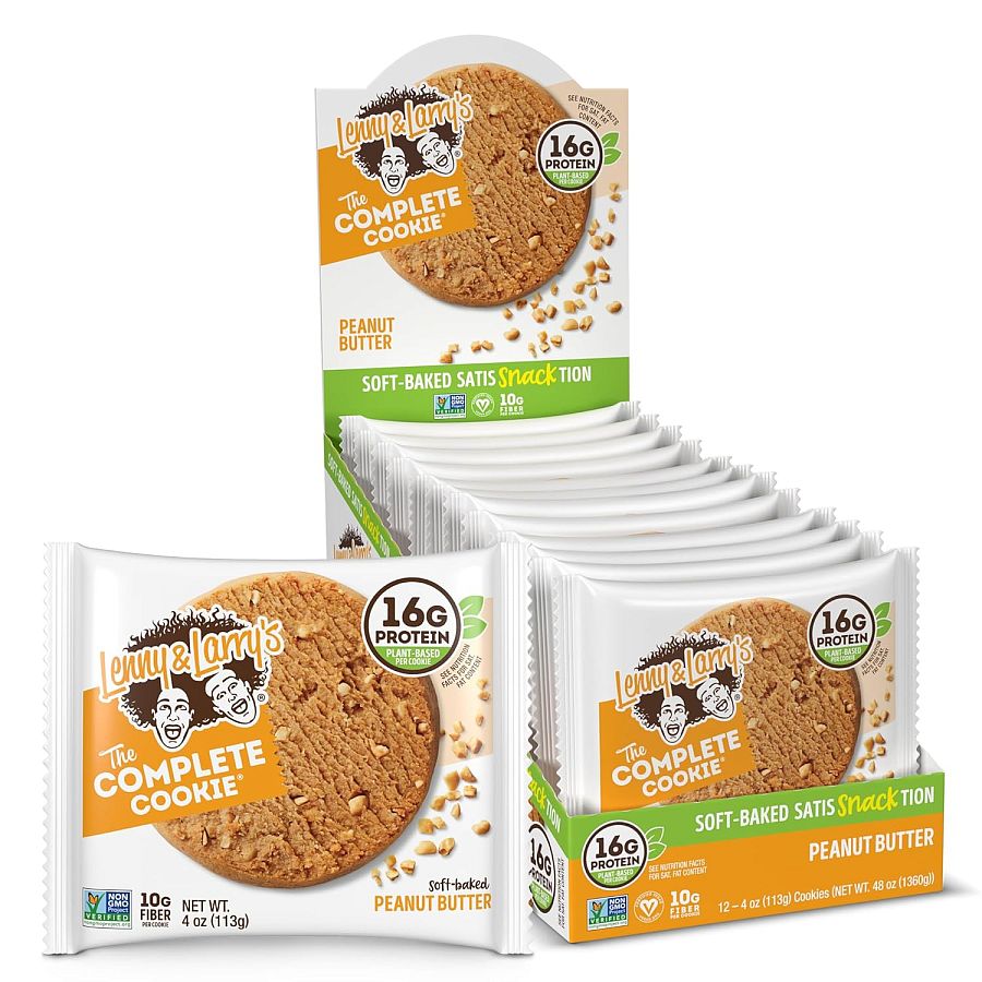Lenny & Larry's Protein Cookie Peanut Butter 4oz 12ct Tray