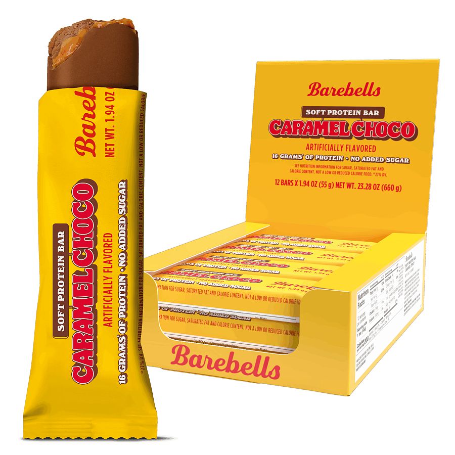 Barebells Protein Bar Caramel Choco SOFT 1.94 oz 12 ct