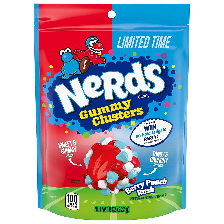 Nerds Gummy Clusters Berry Punch Rush Candy 8 oz Bag
