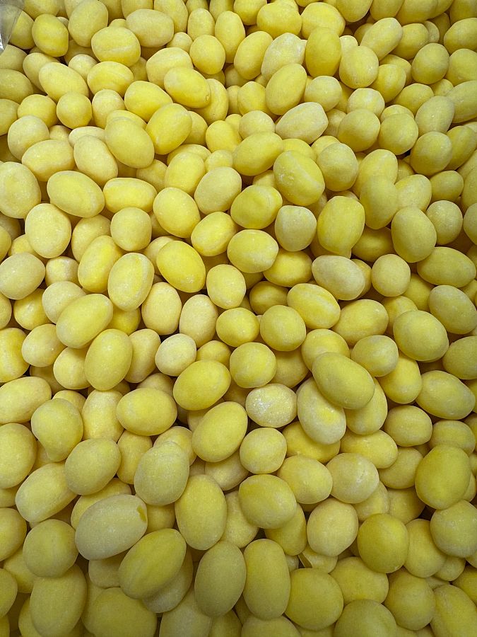 Giant Sanded Sugar Lemon Drop Hard Candy 5lb