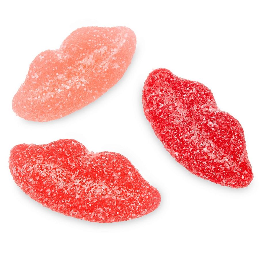 Fini Assorted Sour Lips Pink & Red  2.2 lb Kosher Parve