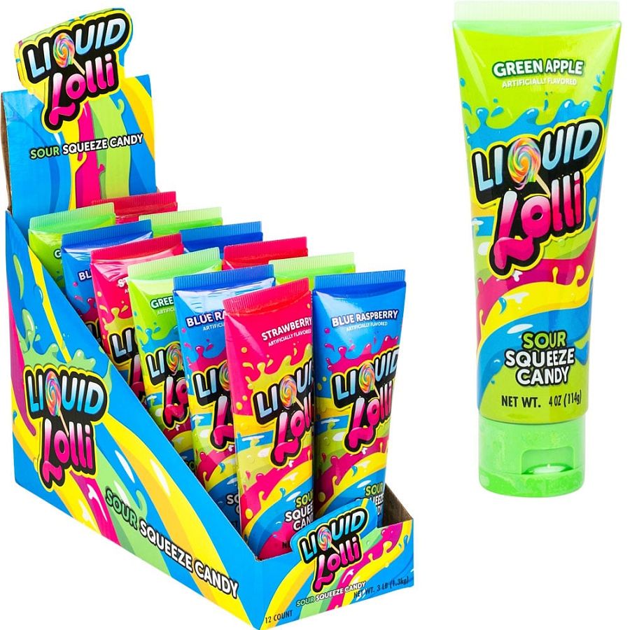 Koko's Liquid Lolli Sour Squeeze Tubes 4 oz 12 ct