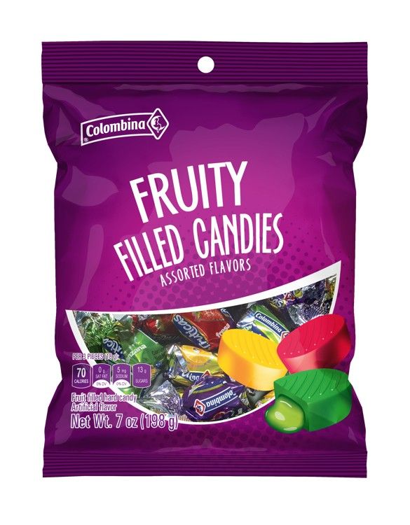 Colombina Fruity Delight Assorted Hard Candy 7oz Bag 12ct