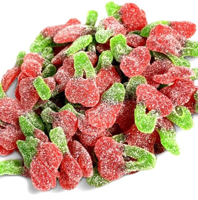 Gustaf's Sour Sanded Twin Cherries 2.2 Pound bag