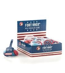 Gerrit Red White Blue Milk Chocolate Coins 18 Pouches 1.5 Ounce Each