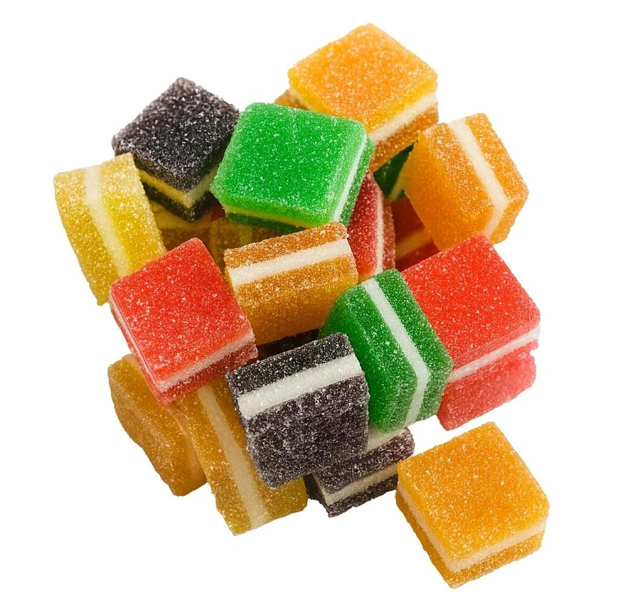 Cavalier Assorted Fruit Stackups Chewy Candy Squares 5lb