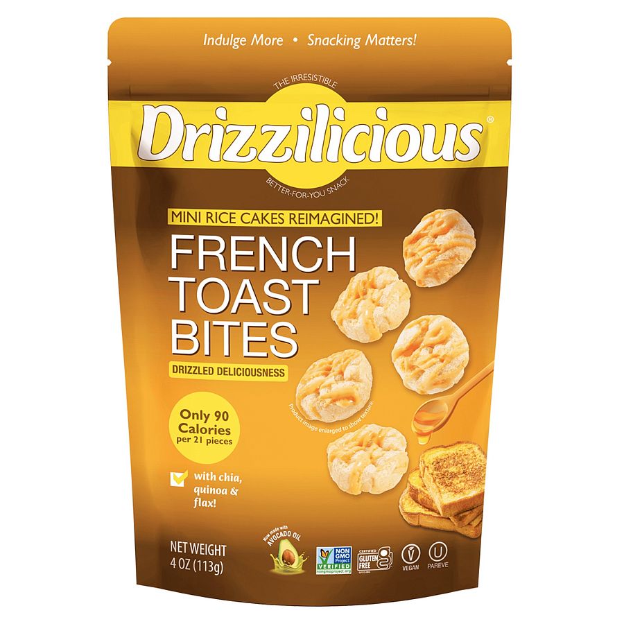 Drizzilicious Mini Rice Cakes  French Toast  4oz 12ct
