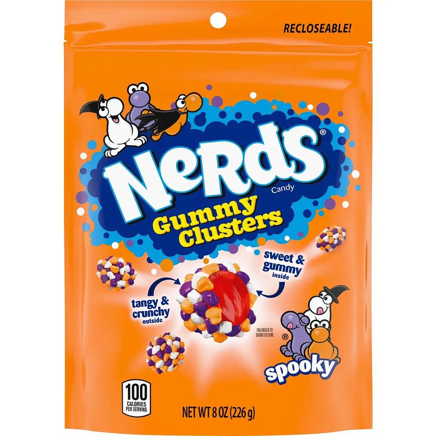 Nerds Halloween Spooky Gummy Clusters 8oz Bag 6 Pack