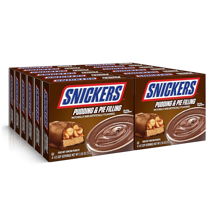 Snickers Pudding & Pie Filling Dessert Mix 2.55 oz 12 ct