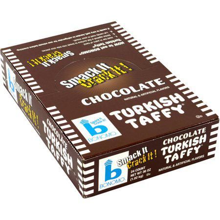 Bonomo Turkish Taffy Chocolate 24 Count 1.5 Ounce