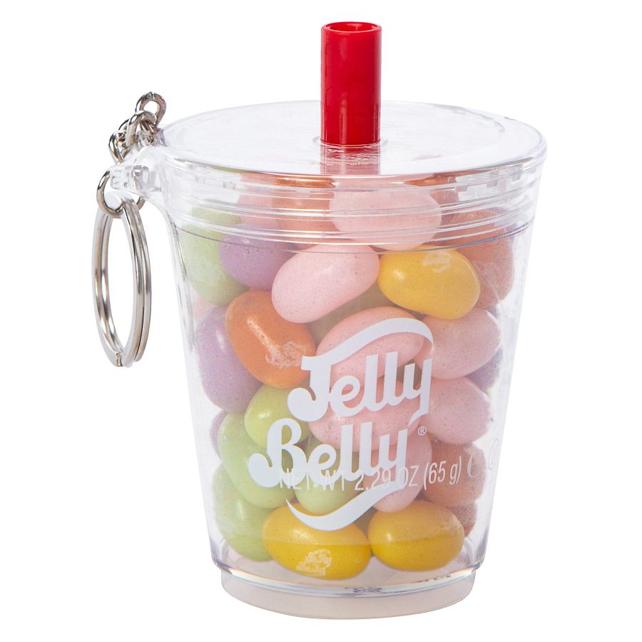 Jelly Belly Boba Milk Tea Mix Mini Cup Keychain Jelly bean 2.29 oz