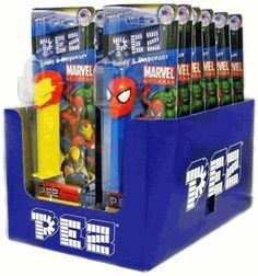 Pez Marvel Dispensers Candy Blister Pack 12 ct