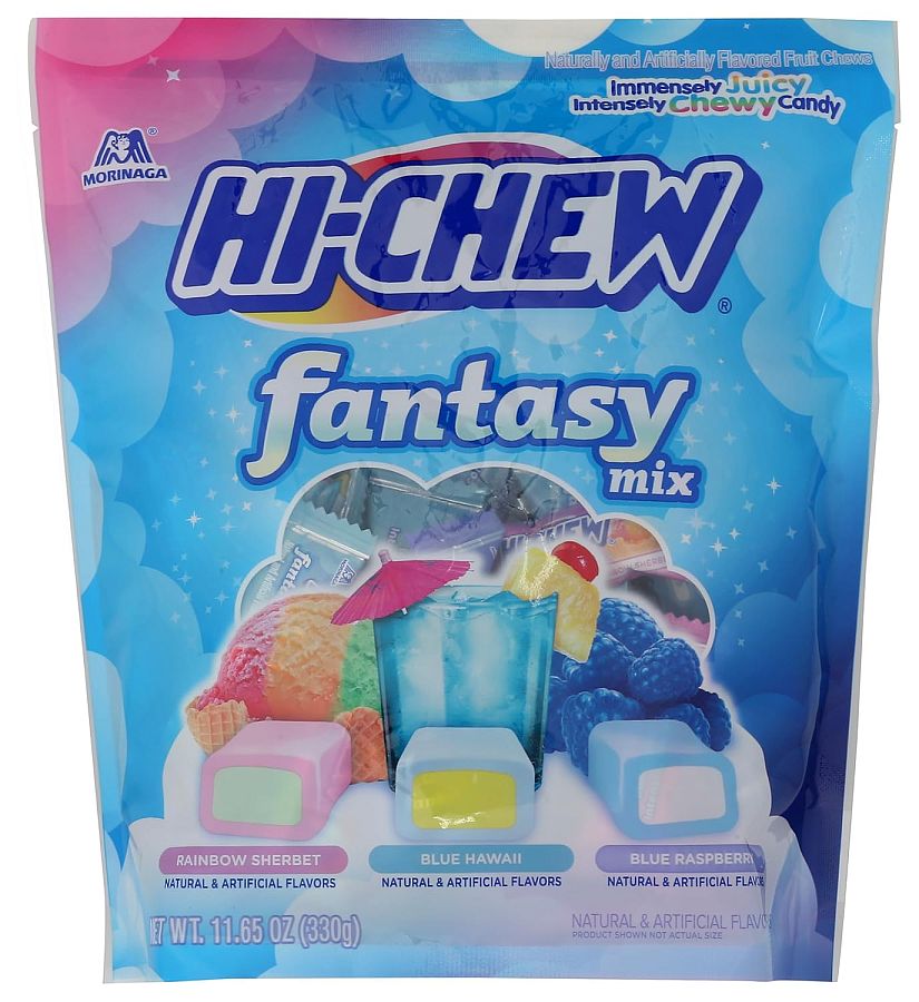 Hi Chew Fantasy Mix 3 Flavor Chewy Candy Stand Up Bag 11.65 oz