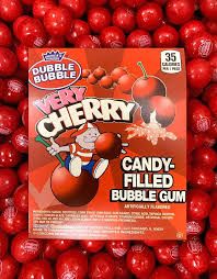 Concord Dubble Bubble Very Cherry Gumballs 1 Inch 6 Pound Bag Bulk