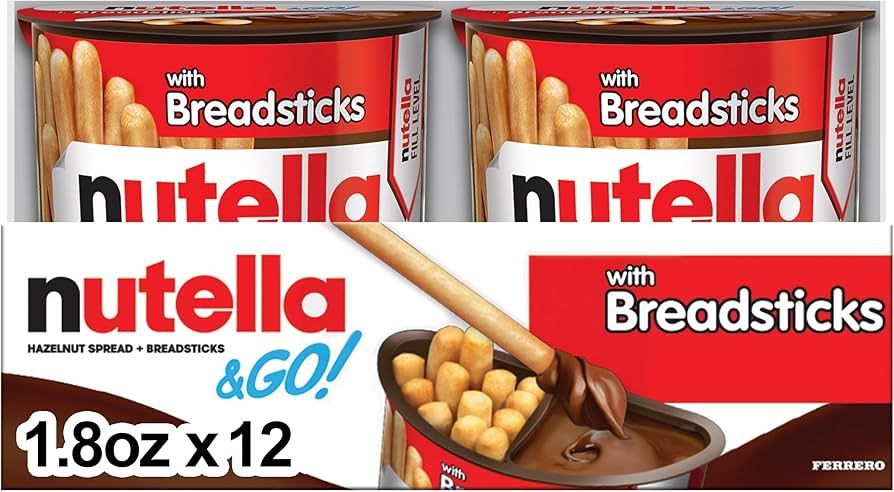 Nutella With Breadsticks 12 Ct 1.8 Oz Tray