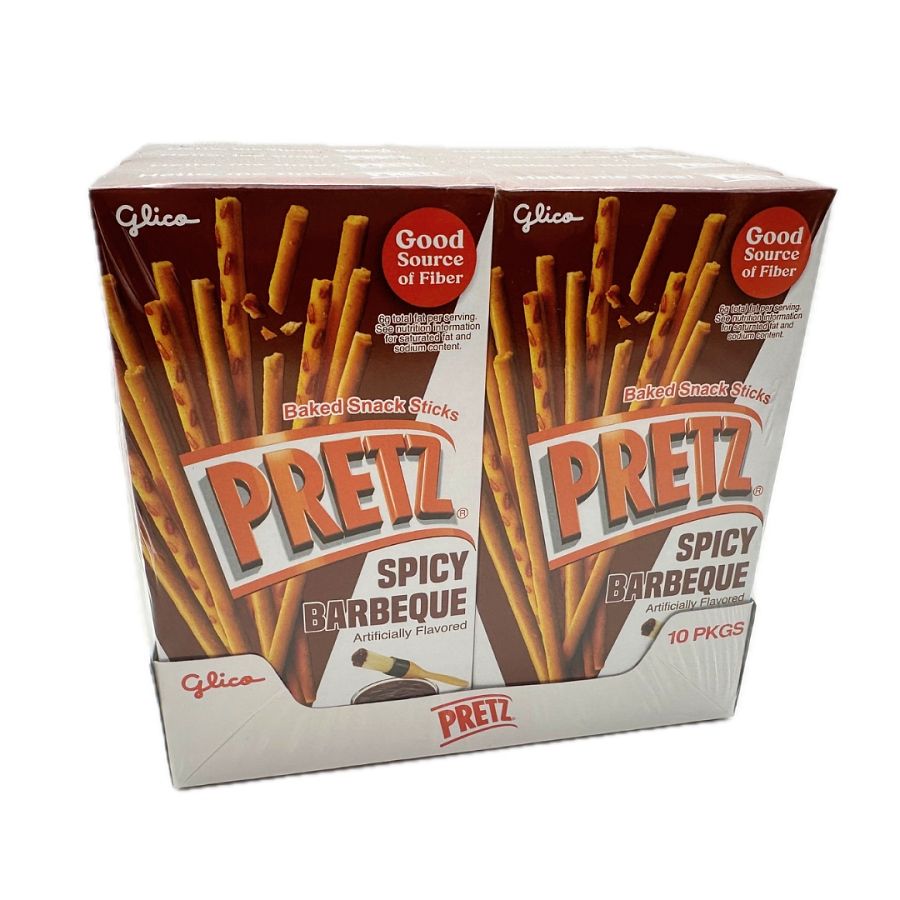 Glico Pocky Pretz Spicy BBQ  Snack Sticks 1.09 oz 10ct