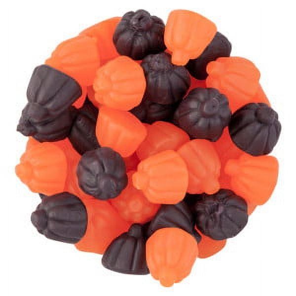 Zachary JUJU Gummy Pumpkins Halloween 3 lb Black Orange