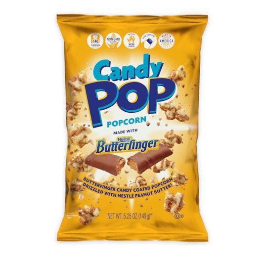 Candy Pop Butteringer Flavored Popcorn 5.25oz 12ct