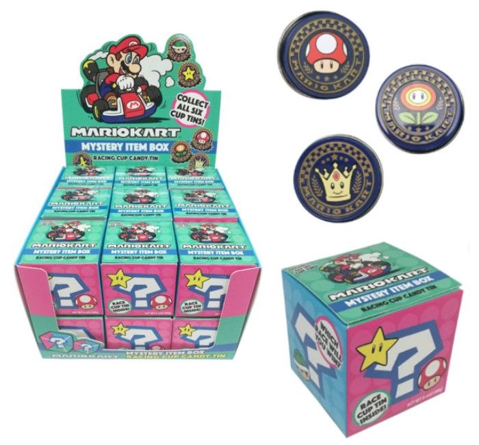Boston America Nintendo Mario Kart Mystery Blind Box Tin 18ct
