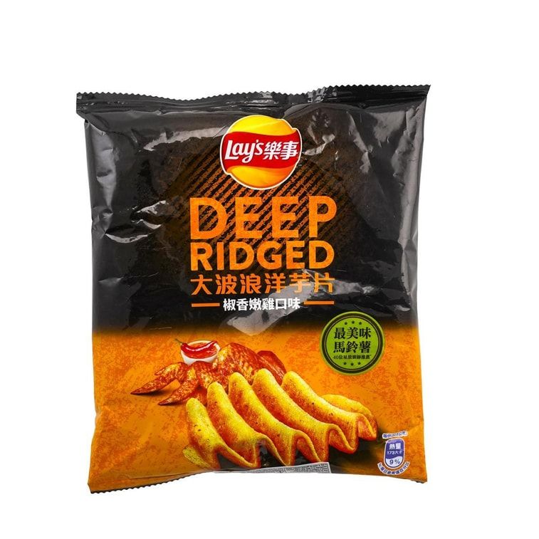 Lays Import Tokyo  Deep Ridged Spicy Chicken Wing 34g 12 ct