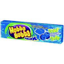 Hubba Bubba Sour Blue Raspberry Max Bubble Gum 12 pack