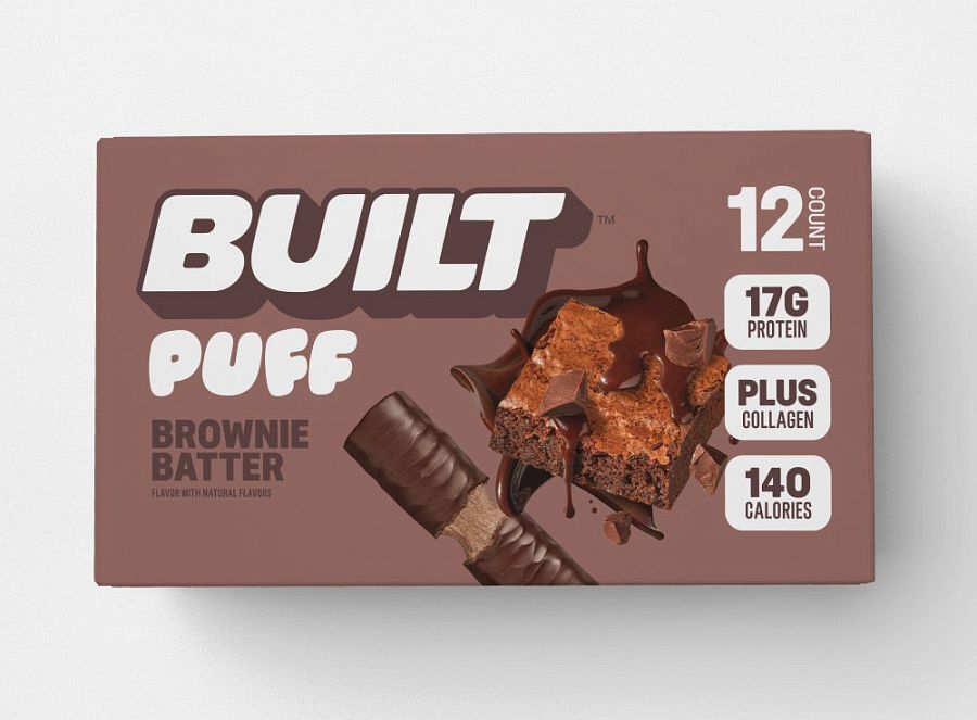 BUILT Puff Protein Bar Brownie Batter 1.41 oz 12 ct