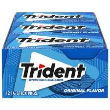 Trident Original Flavor 12 Ct 14 Sticks Each Tray