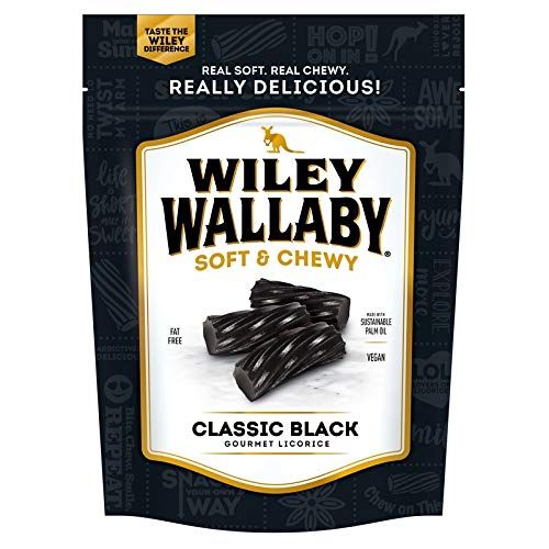 Wiley Wallaby Australian Black Licorice Soft Chewy 10 oz