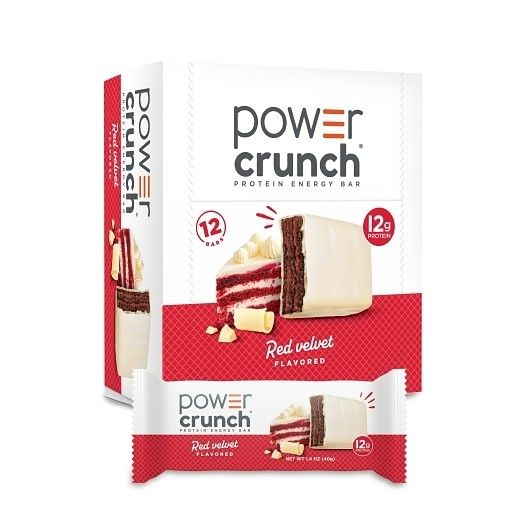 Power Crunch Protein Wafer Bars Red Velvet 1.4 oz 12ct