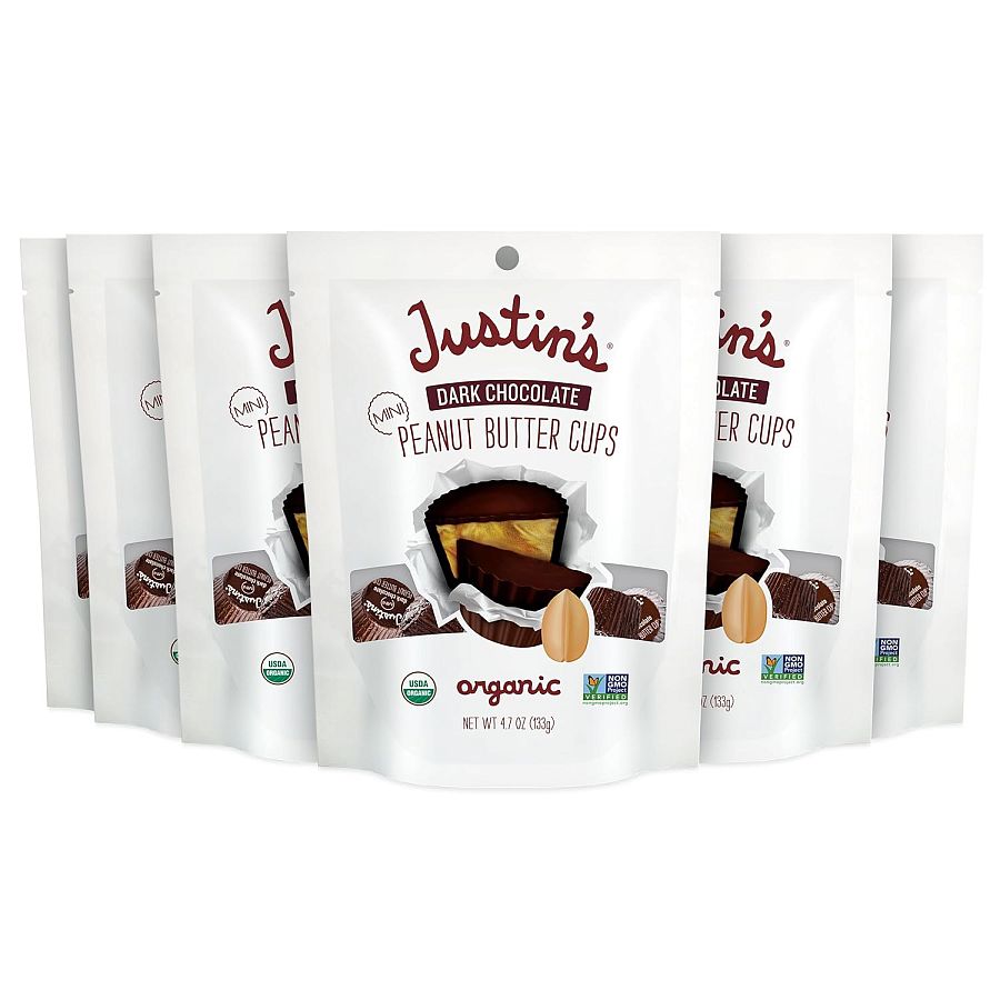 Justin's Dark Chocolate Peanut Butter Cup Mini 4.7 oz 6ct
