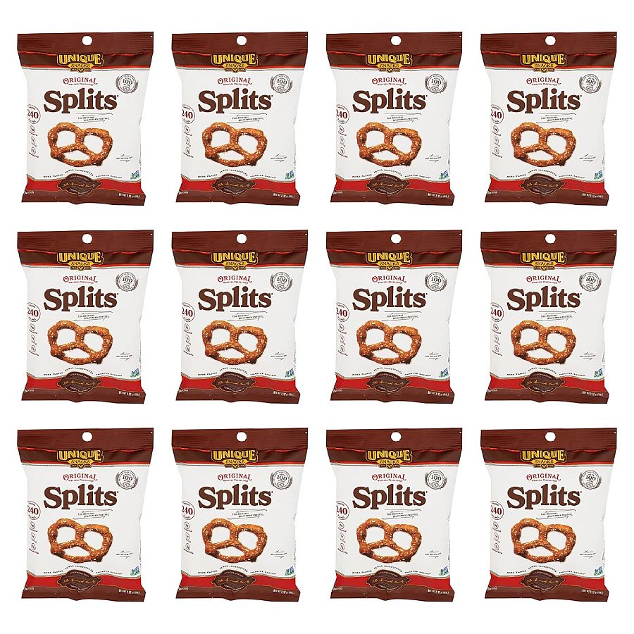 Unique Snacks Original Splits Pretzels 2.12 oz 10 ct