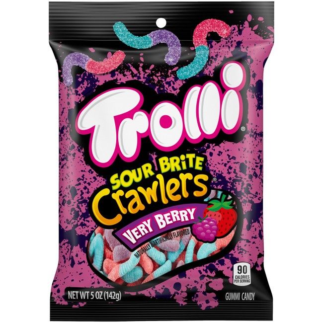 Trolli Sour Brite Crawlers Very Berry Gummy 5 oz 12ct